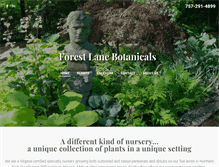 Tablet Screenshot of forestlanebotanicals.com